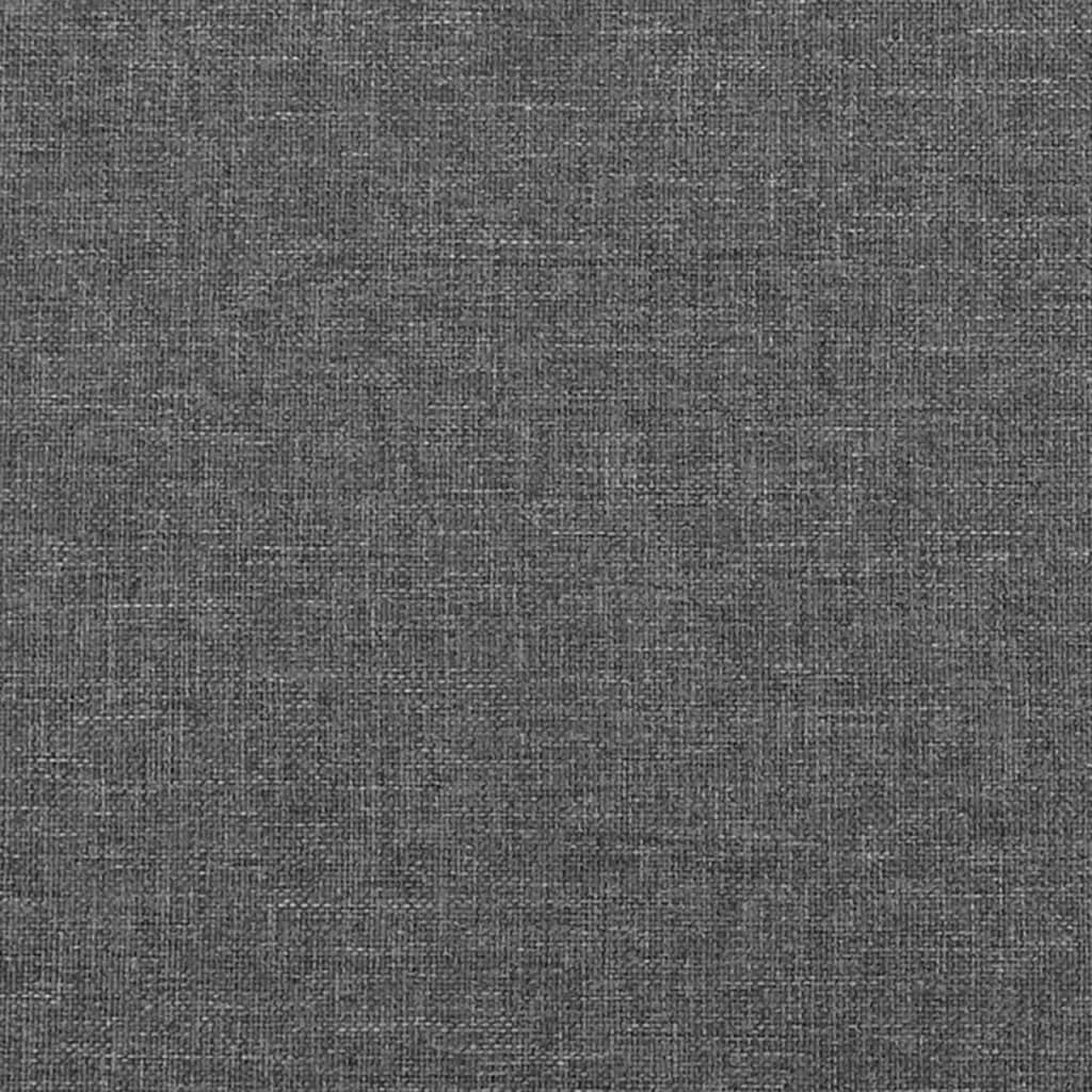 Kopfteil mit Ohren Dunkelgrau 203x23x78/88 cm Stoff
